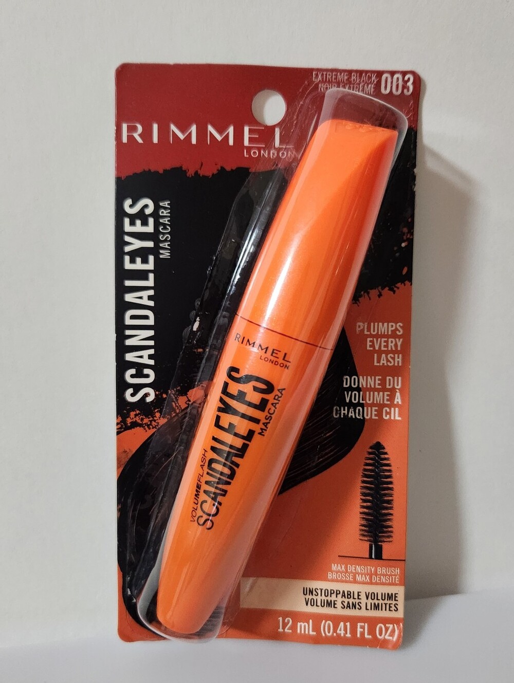 #003 Extreme Black Rimmel London Scandaleyes Volume Flash Mascara